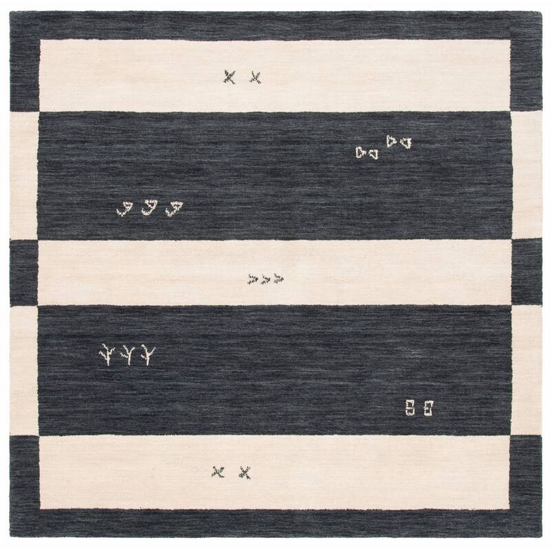 SAFAVIEH Handmade Himalaya Petaluma & Contemporary Geometric Cream Wool - 6' x 6' Square - Cream