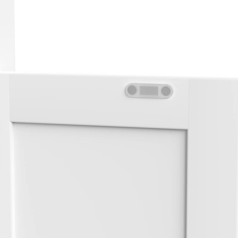 71" Tall Industrial Bookcase with Doors, Drawers & Adjustable Shelves - Metal Storage Cabinet for Office, Living Room