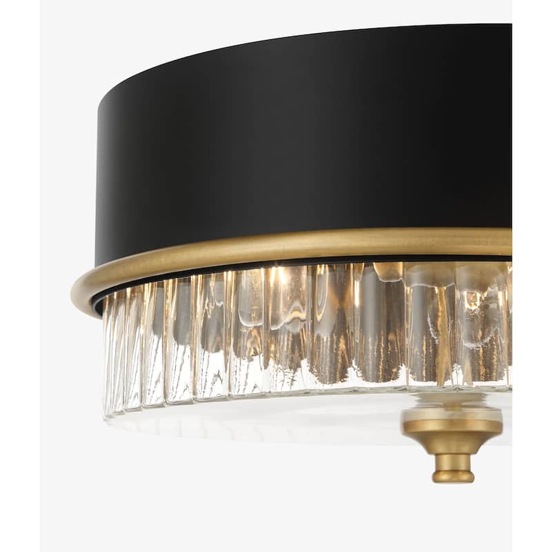 Minka Lavery 1905 Stamford 3 Light 15" Wide Flush Mount Drum Ceiling