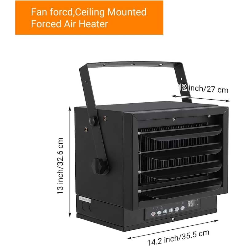 Electric Garage Heater, with Remote, Overheat Protection