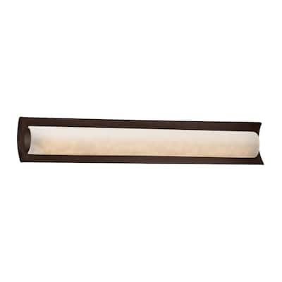 Justice Design Clouds Lineate 30-inch Dark Bronze ADA LED Wall/ Bath bar