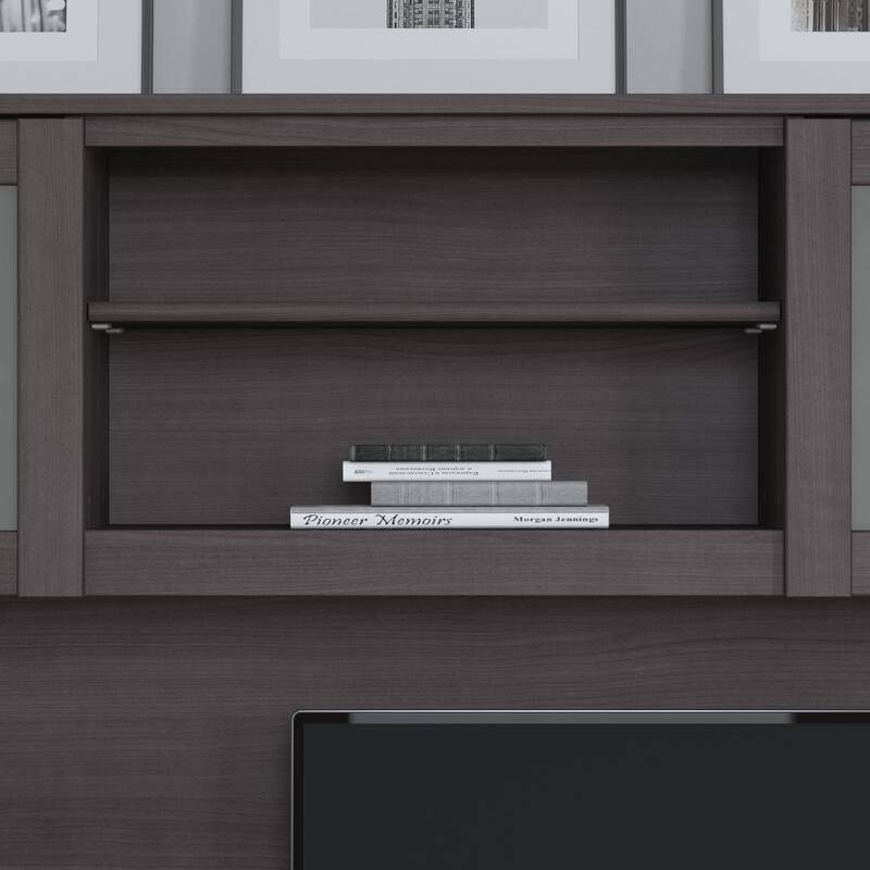 Bush Furniture Somerset 60W L Shaped Desk with Storage Hutch
