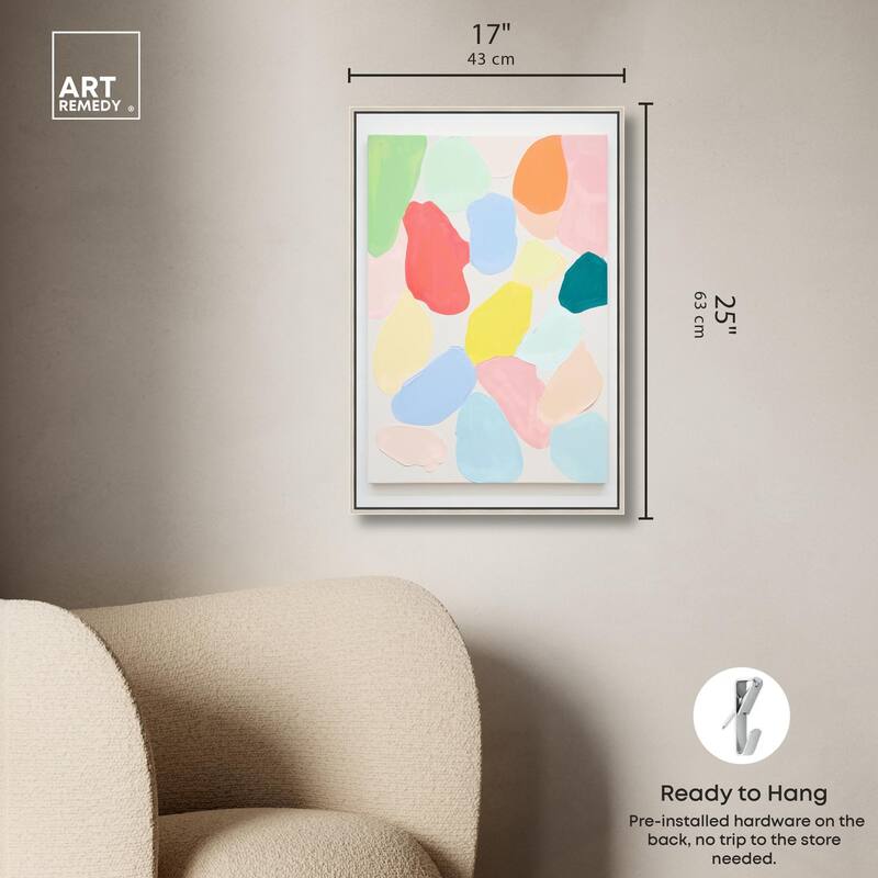 Sorbet Smudges II Canvas by Art Remedy