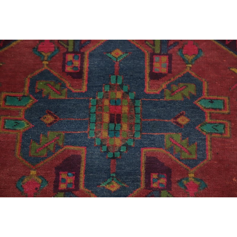 Hand Knotted Oriental 100% Wool Carpet Traditional Tribal Greys & Charcoal Ardebil Runner Rug - 10' 4'' X 3' 6''