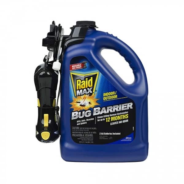 Raid 71110 Max Bug Barrier with Reusable Auto Trigger Hose, 128 Oz