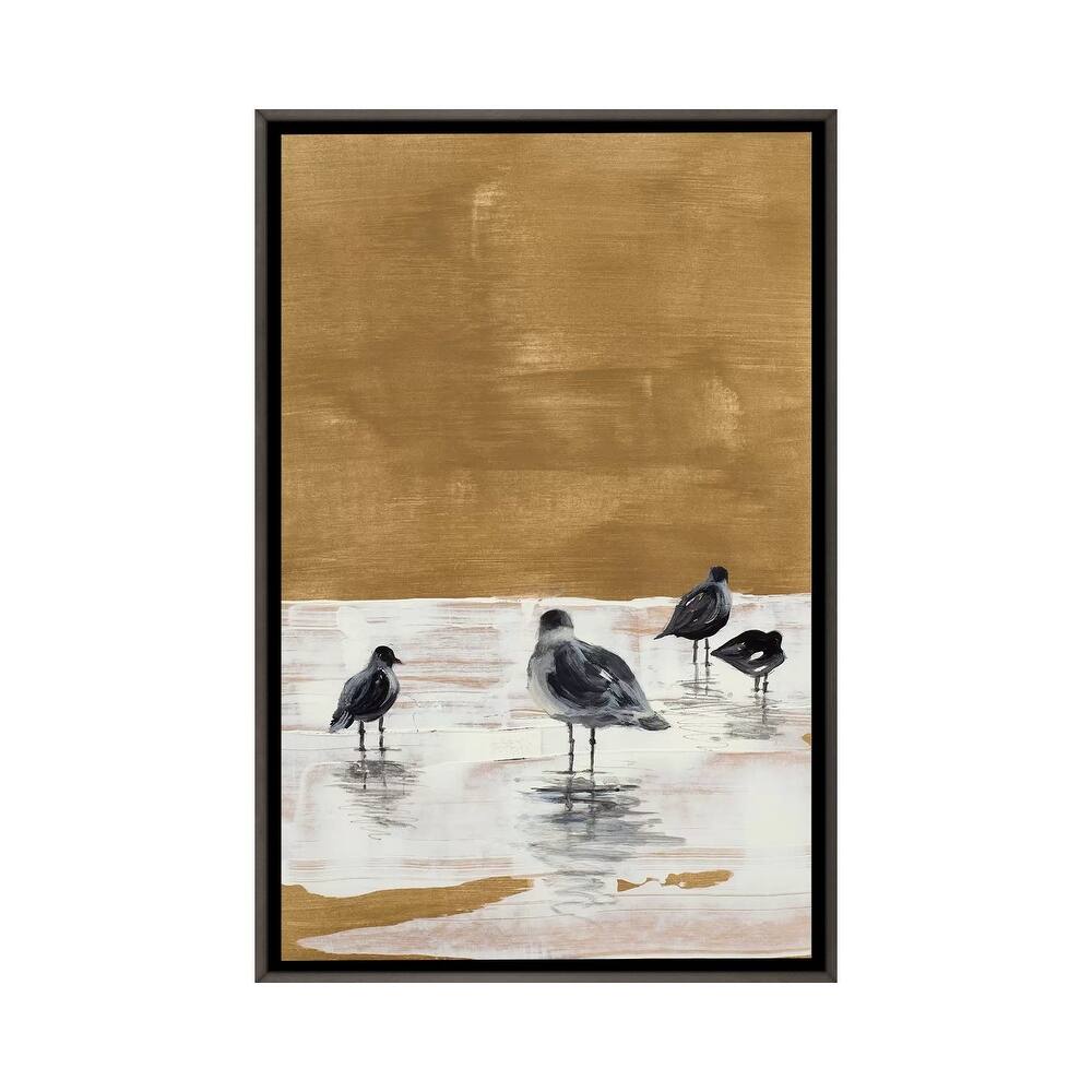 iCanvas "Seagulls Chillin'" by Lanie Loreth Framed