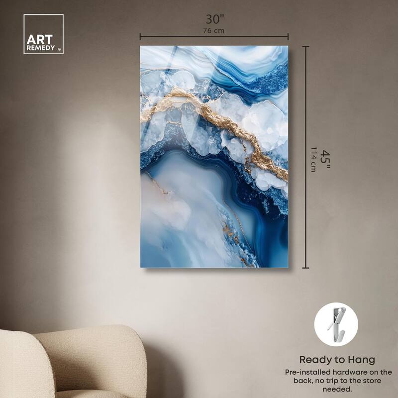 Molten Topaz II Acrylic by Art Remedy, Ready to Hang