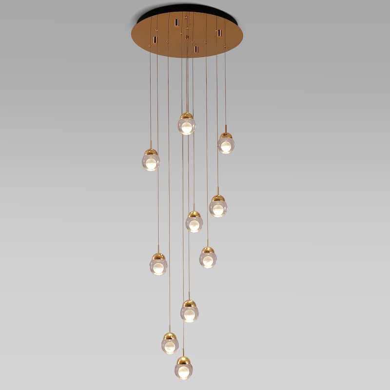 10-Light LED Chandelier Brass Chandelier - N/A - 10-LightBrass
