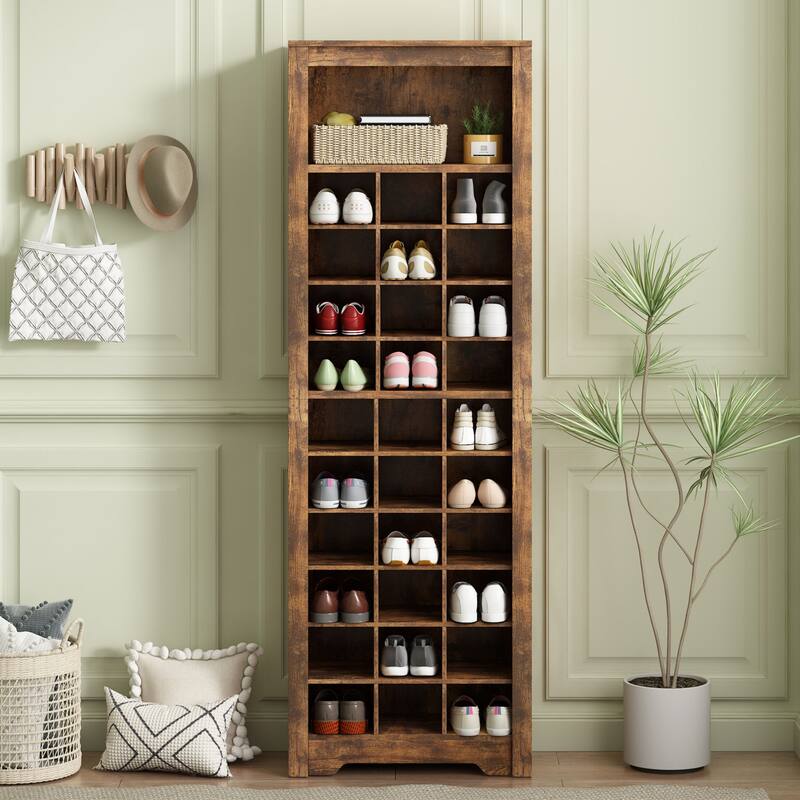 Modern shoe cabinet - Rustic Brown