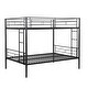 preview thumbnail 6 of 5, Black Full Over Full Metal Bunk Bed
