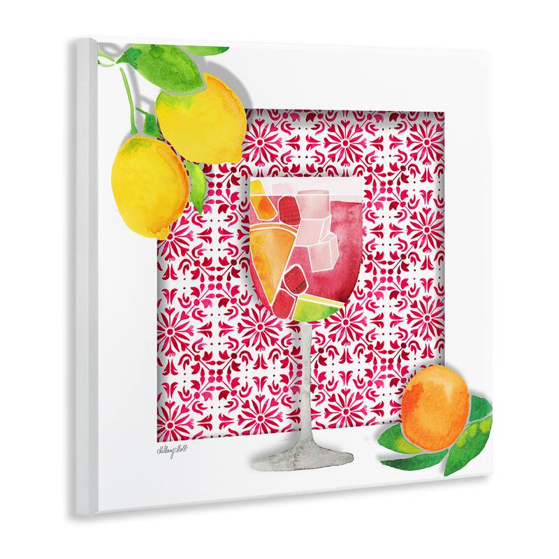 Stupell Fruity Sangria Drink Wall Plaque Art Design By Hillary Holt