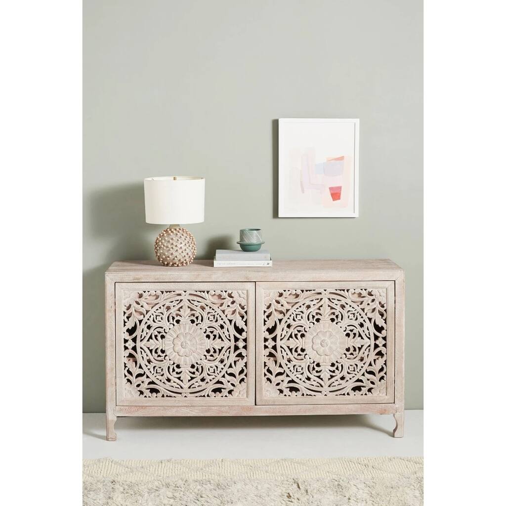 Lombok hand carved Wooden Sideboard Buffet Table
