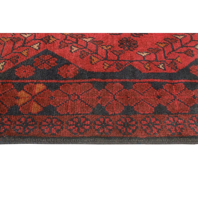Khal Mohammadi Peymaneh Red/Navy Runner - 2'7" x 9'5"