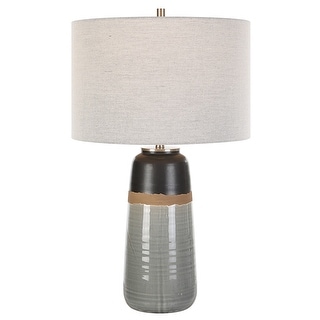 Uttermost Coen Gray Table Lamp - 26"H,   Shade 10"H x 15"Dia.