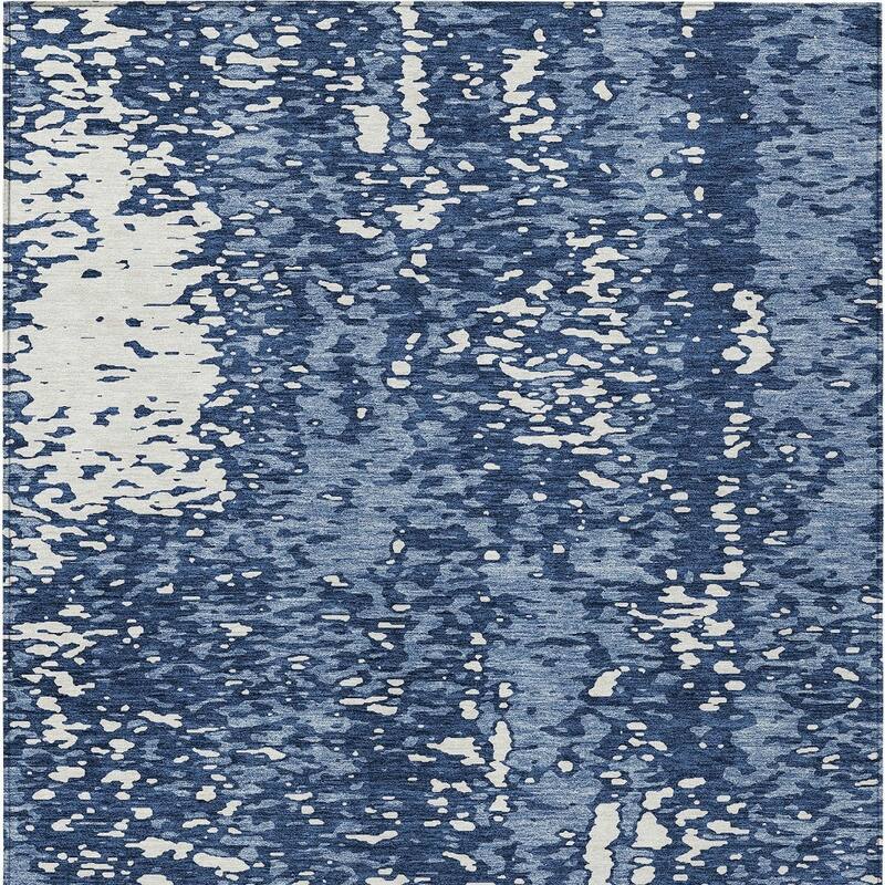 HomeRoots Abstract Transitional Rectangle Outdoor Rug