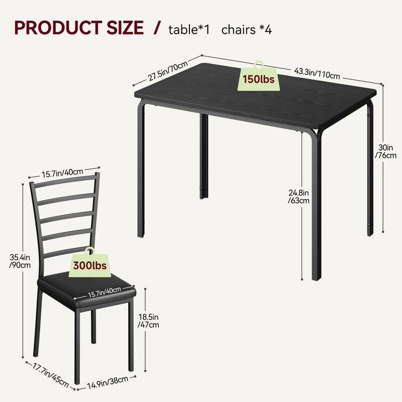 Dining Table Set for 4