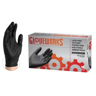 gloveworks nitrile ind disposable latex gloves box extra overstock