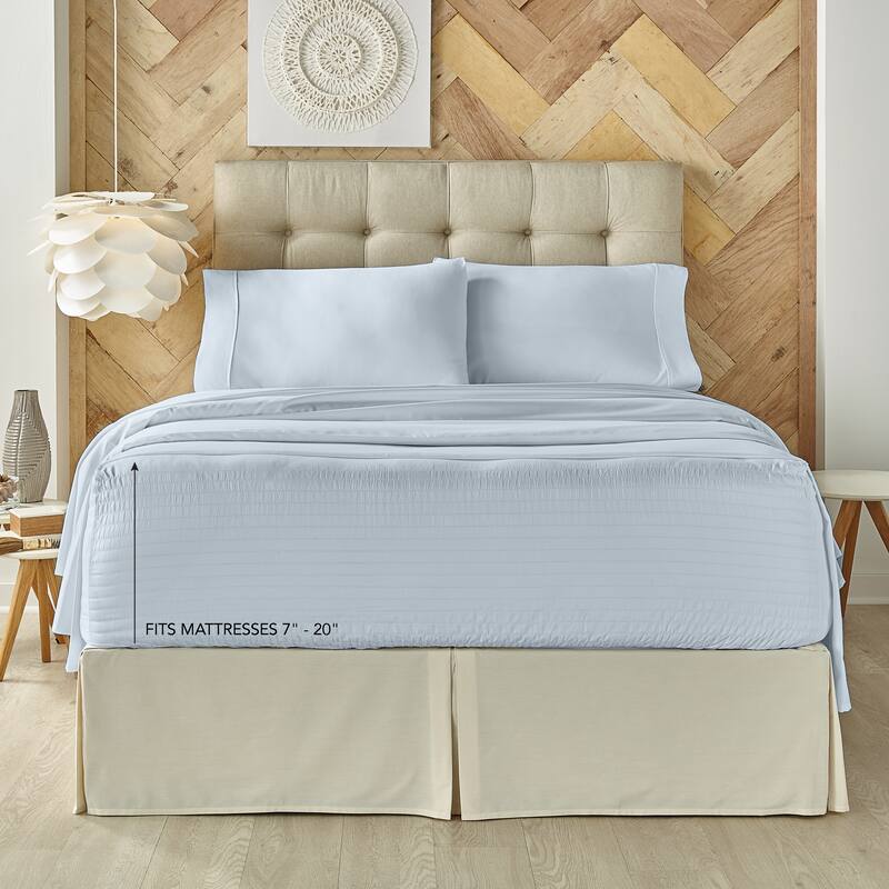Royal Court Royal Fit Plush Microfiber 4 Piece Bed Sheet Set