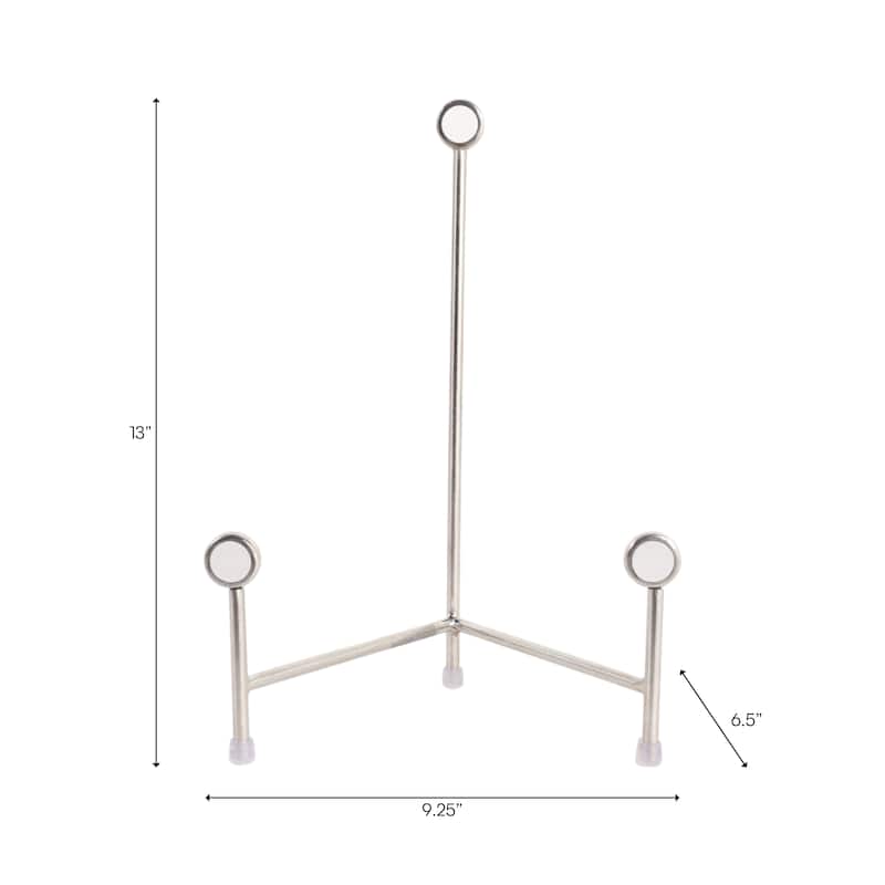 Stylish Metal and Acrylic Easel Stand Decorative Object