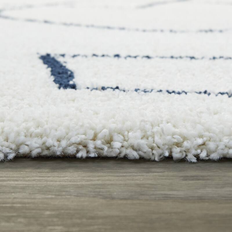 Pavel Abstract Geometric Shag Area Rug