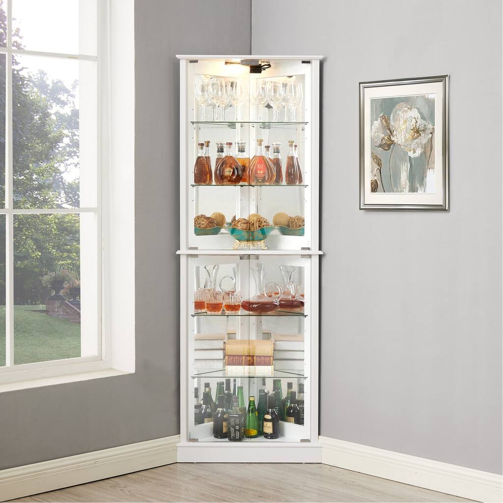 26 in. Width Dining Cabinet Corner Display Cabinet
