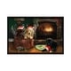 preview thumbnail 4 of 10, iCanvas "Fireside Lab Trio" by Giordano Studios Framed Ebony - 18x26