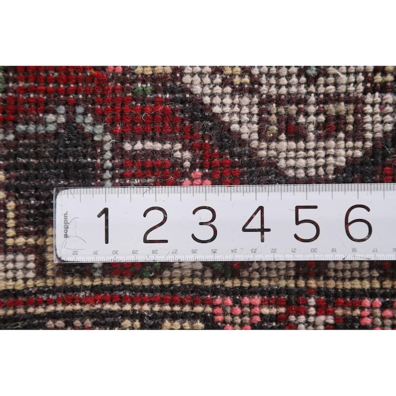 Heriz Serapi Oriental Rug Hand-Knotted Wool Carpet - 2'0"x 3'0"