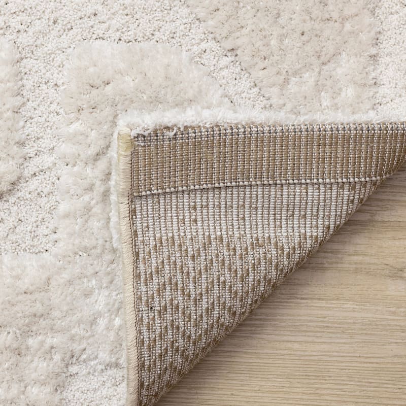 Lincoln Collection - Modern Luxurious Plush Shapes Area Rug