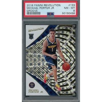 Michael Porter Jr 2018 Panini Revolution Groove Rookie Card RC #133 Graded PSA 8 - 8'6" x 11'6"