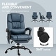 preview thumbnail 55 of 63, Vinsetto Office Desk Chair Recliner, Height Adjustable Movable Lumbar Support with 6-Point Vibrating Massage
