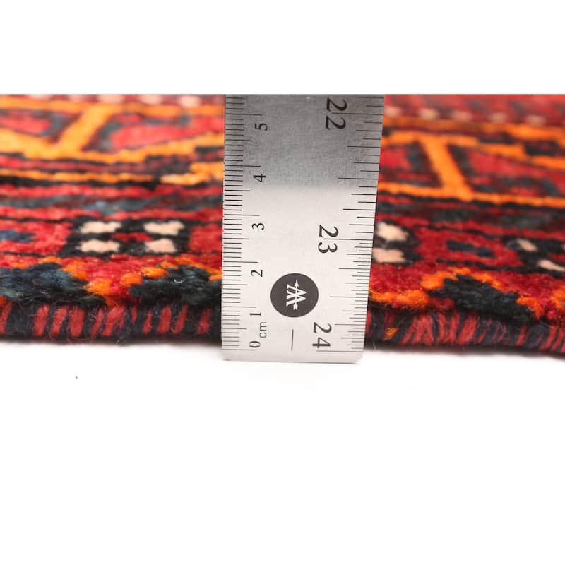 ECARPETGALLERY Hand-knotted Melis Vintage Red Wool Rug - 4'4 x 7'7