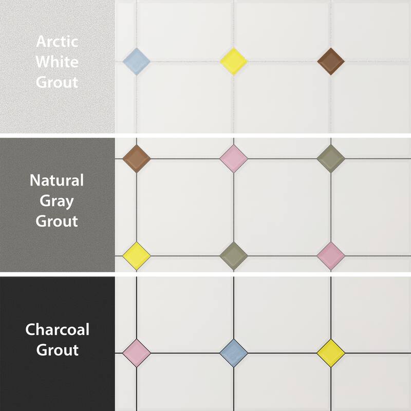Merola Tile Vaudeville Octagon Nacar with Taco Multi 7-7/8" x 7-7/8" Porcelain Floor and Wall Tile