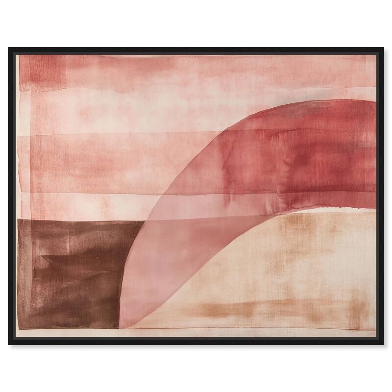 Faded Crimson Canvas by Art Remedy - Black - 24" x 20"
