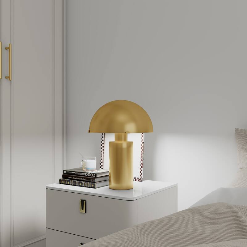 Mushroom Table Lamp Metal Gold Dome Table Lamps