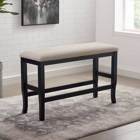Furniture of America Zita Padded Counter Height Dining Bench
