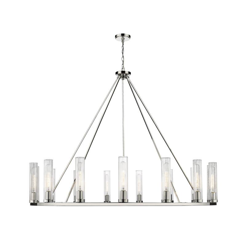 Beau 15 Light Chandelier - Polished Nickel