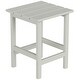 preview thumbnail 24 of 71, POLYTRENDS Laguna HDPE Eco-Friendly Outdoor Square Patio Side Table Sand