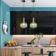 preview thumbnail 3 of 3, Industrial Mid Century Modern Lamp Glass Pendant Lighting