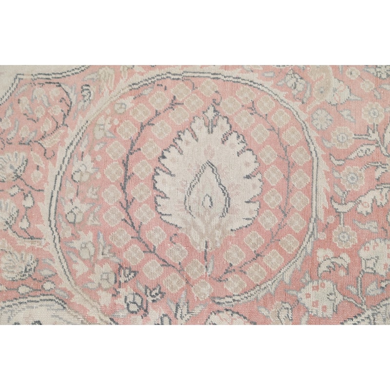 Vintage Muted Traditional Tabriz Persian Area Rug Wool Hand-knotted - 6'4" x 10'5"