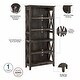 preview thumbnail 55 of 81, Key West 5 Shelf Bookcase by Bush Furniture