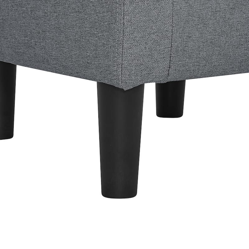 Moss 25.5" Wide Polyester Barrel Chair and Ottoman