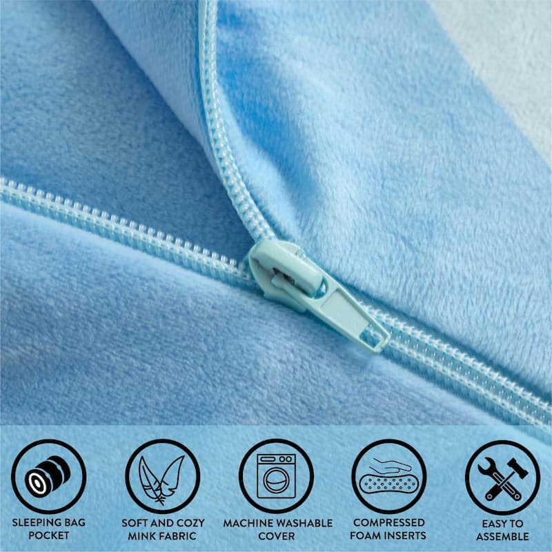 Bluey Oversized Oversized Floor Lounger for Kids,Nap/Play Mat