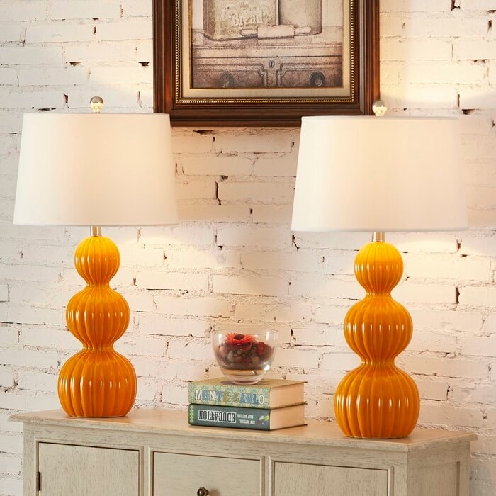 28" Ceramic Table Lamp Set (Set of 2) - Picture 9 of 15