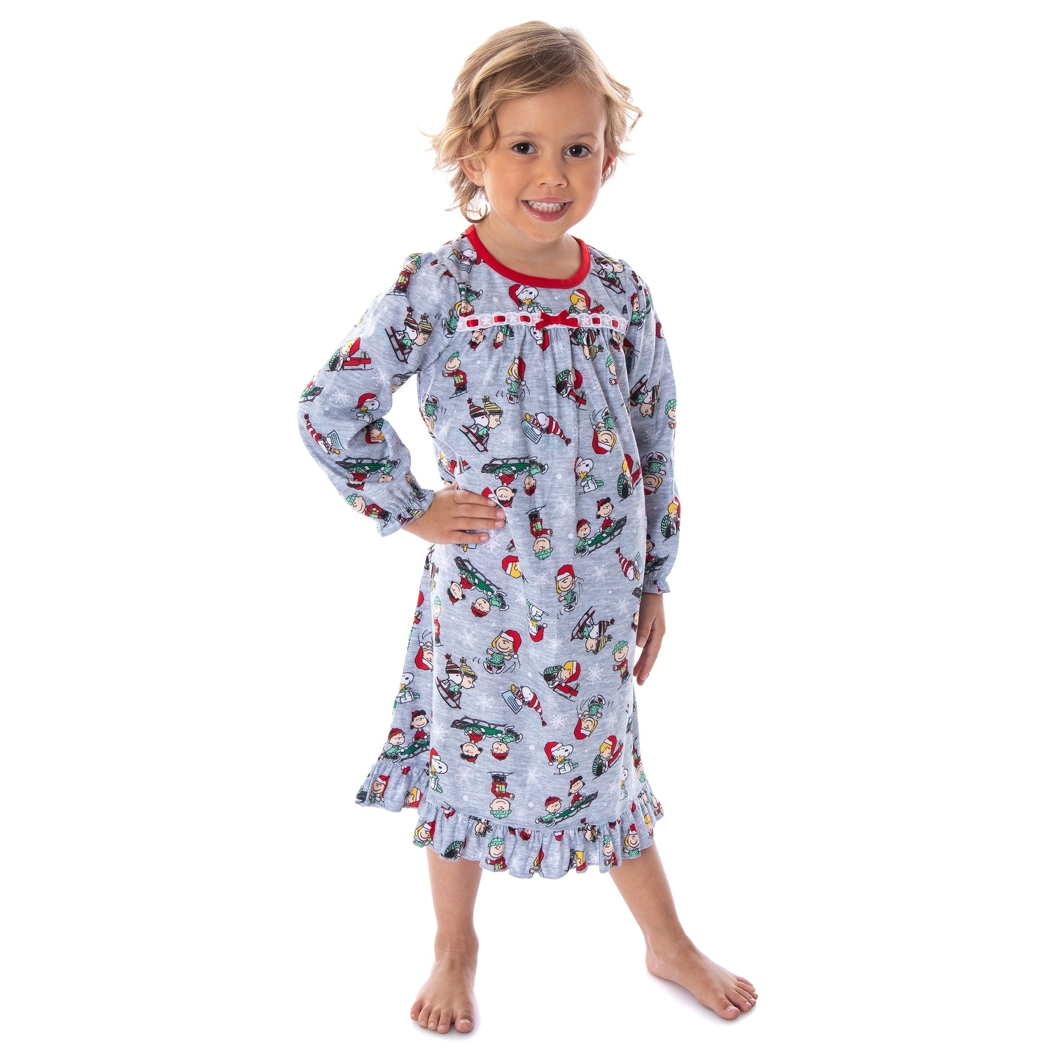 Little Boys Girls Peanuts Snoopy /& Woodstock Christmas Bathrobe /& Pajamas