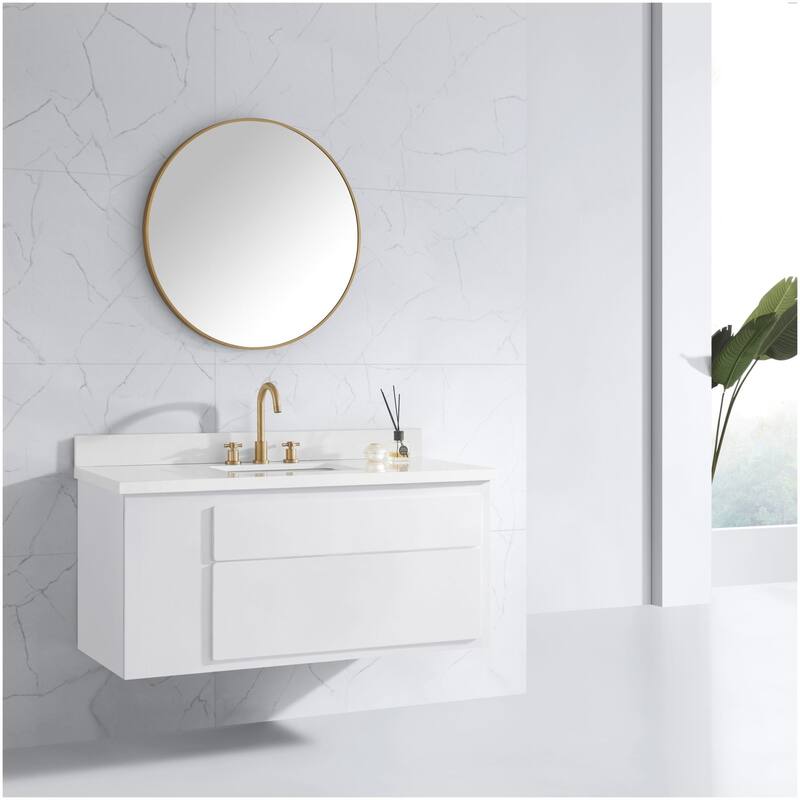 Avanity AVON-M30 Avon 30" Diameter Modern Circular Stainless Steel