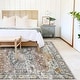 preview thumbnail 49 of 65, Washable Vintage Floral Area Rug Non-Slip Thin Rug for Living Room, Bedroom, Kitchen and Bath Machine Washable Indoor Pet Rugs