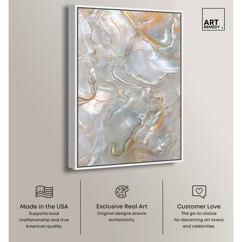 Fluid Preciousness IV Canvas by Art Remedy