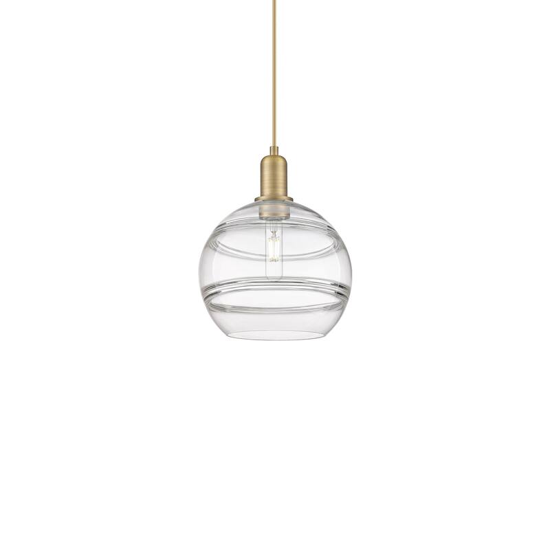 Innovations Lighting 716-1P-13-10 Rochester Pendant Rochester 10" Wide - Brushed Brass / Clear