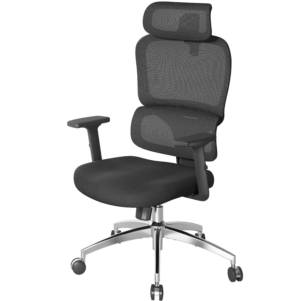 SIHOO M56C Office Chair, Stylish Desk Chair with Big Seat, Black - N/A
