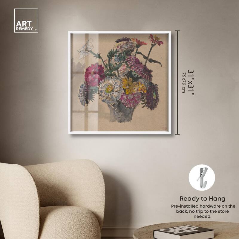 Basket of Flowers Shadowbox by Art Remedy